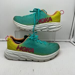 Hoka One One Rincon 3 Shoes Womens 8.5 B Green Road Running ***